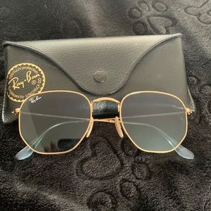 Ray-Ban blue hexagon sunglasses